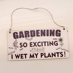 Gardening Gifts Sign for Men Women Funny Garden Ornaments Outdoor Gardeners Novelty Present Xmas Garden Plaque Unusual Plant Gift Naughty For Grandad Birthday Gift under 5 Pounds