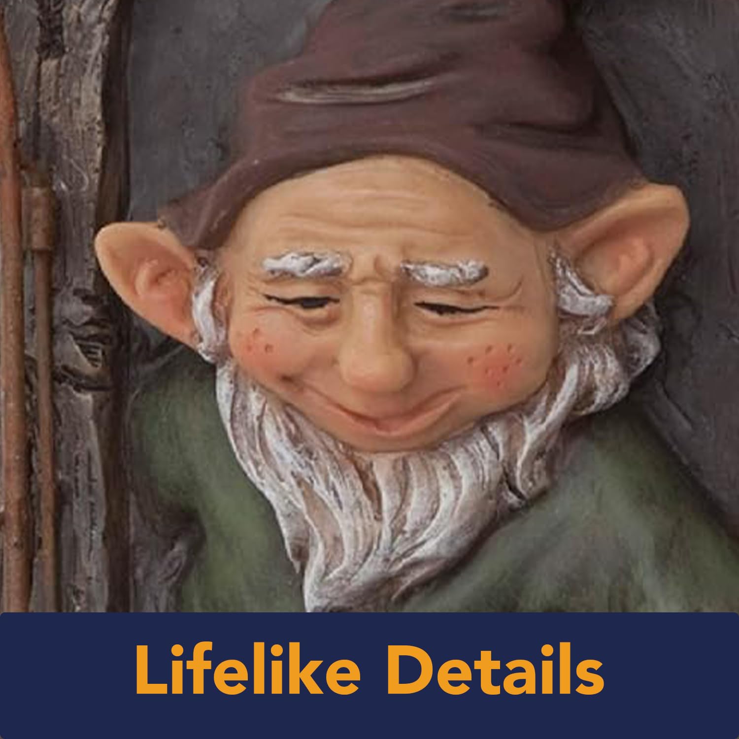 Bits and Pieces - Gnome From The Window Tree Decoration - Garden Decoration - Tree Face - Sculpture
