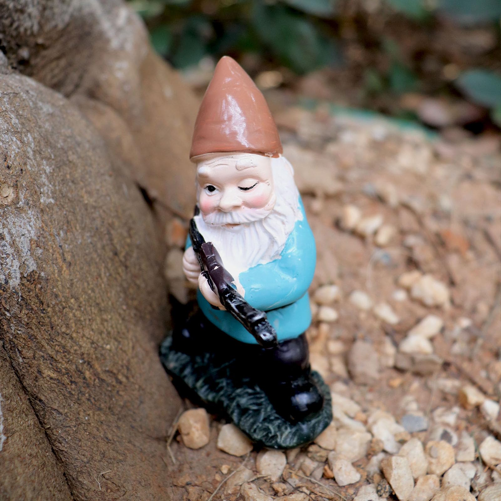Garden Gnome with Gun, Military Gnome Soldiers Garden Gnome, Tactical Statue for Indoor Outdoor, Patio, Yard, Lawn Ornaments, Home Décor