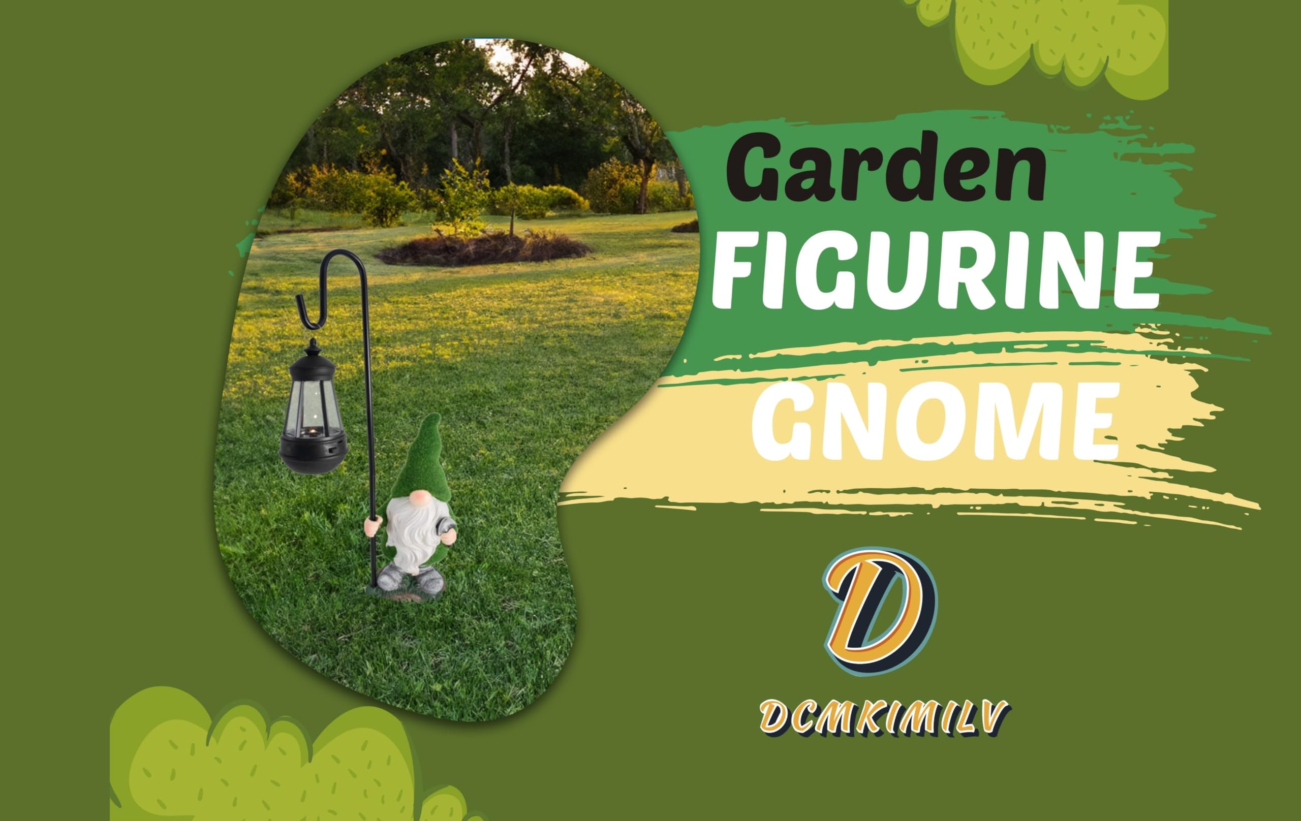 Dcmkimilv Garden Outdoor Decor Statues Figurine Solar Lights Stakes, Gifts for Mom,Patio Balcony Yard Lawn Ornament Decor,Waterproof Decorative Lights,Year-Round Delight