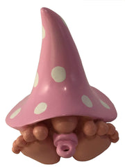 GlitZGlam Miniature Baby Girl Gnome “Chloe” – the Baby Gnome with the Pink Polka Dot Hat for the Fairy Garden
