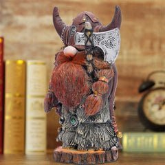 Voiakiu Garden Statue - Victor Axe Warrior Dwarf GNOME Outdoor Garden Decoration Viking Axe Warrior Sculpture Ornaments