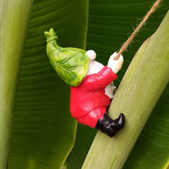 Garden Ornaments Outdoor, Climbing Garden GNOME, 5.12x3.54in Weather-Resistant Figurine Decor, Authentic Lawn Ornament, Resin Yard Statue for Patio, Ground, Yard