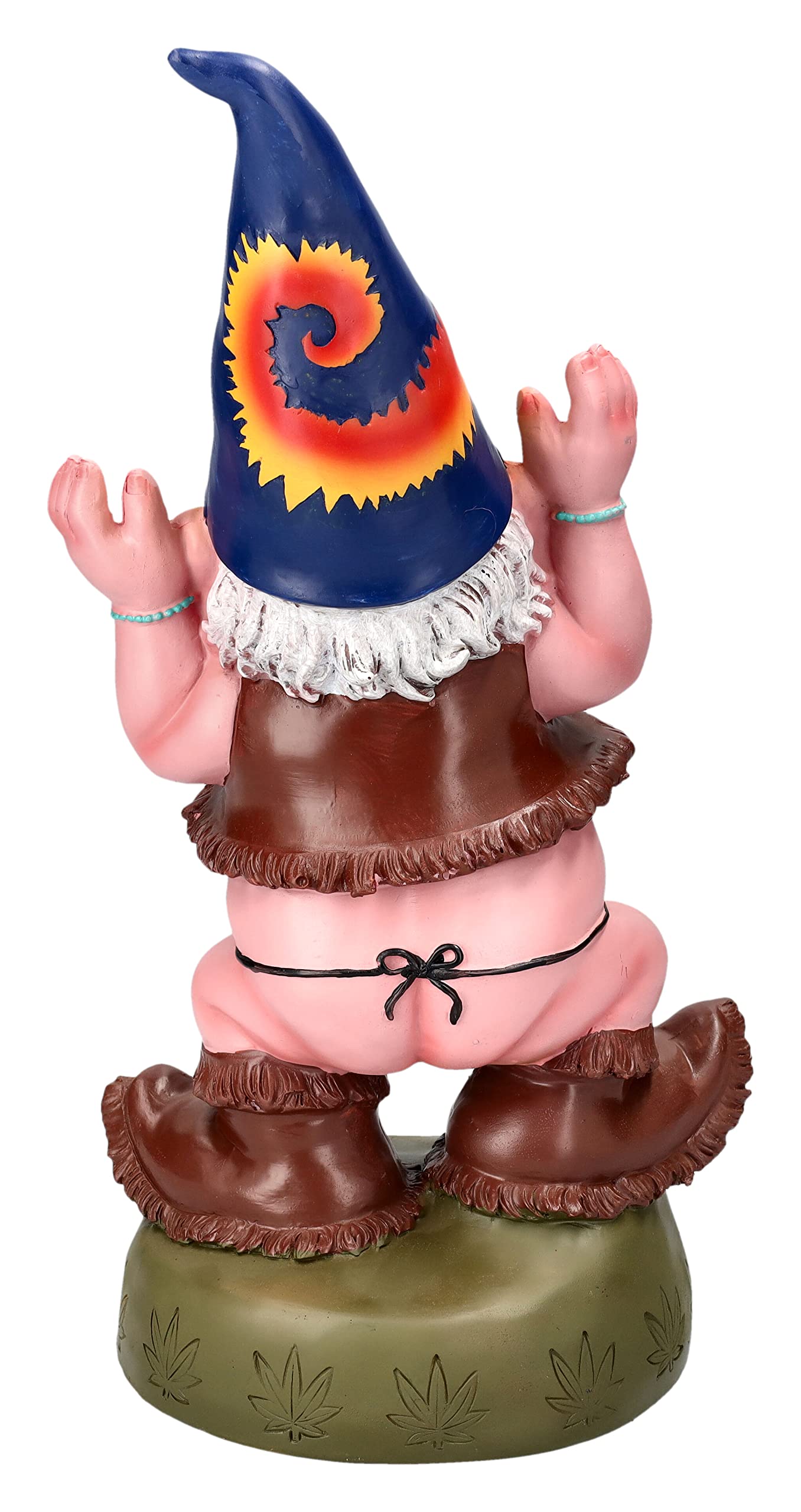 Pacific Giftware Free Spirited Pot Smoking Happiness is Home Grown Garden Gnome Statue 10H
