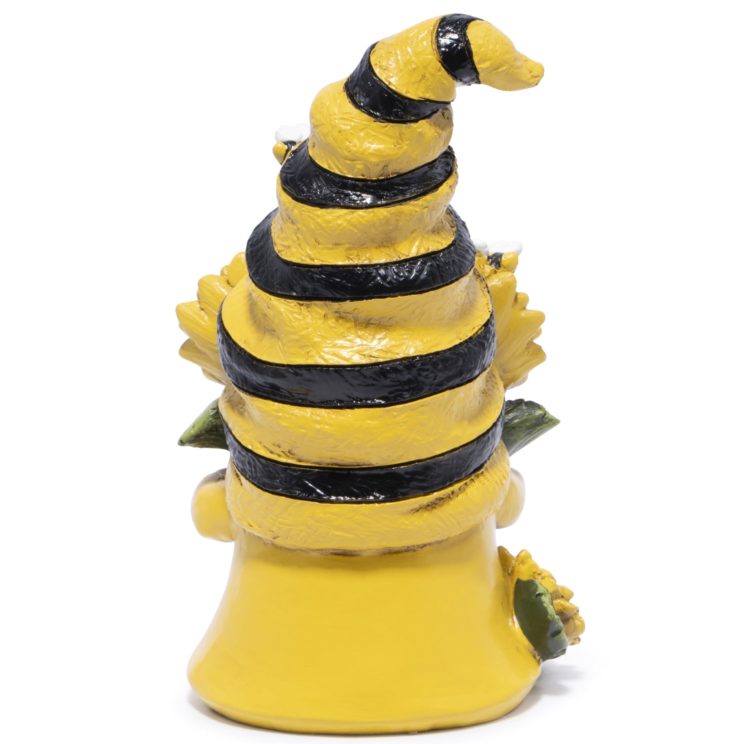 Hodao Spring Bumble Bee Gnome Figurine - Cute Garden Decor with Sunflower Accents, Yellow Bee Statue for Spring Home Table Decor, Unique Gifts for Nature Lovers