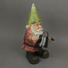Garden Gnome With Watering Can Home Garden Decor Resin Sculpture Lawn Yard Decoration 15 Inches High