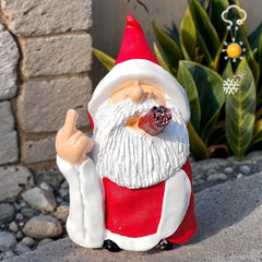 GJFASGF Middle Finger Gnomes Statues, Funny Smoking Wizard, Naughty Sculpture for Outdoor Indoor Patio Yard Lawn Porch Home Ornaments Garden Decoration