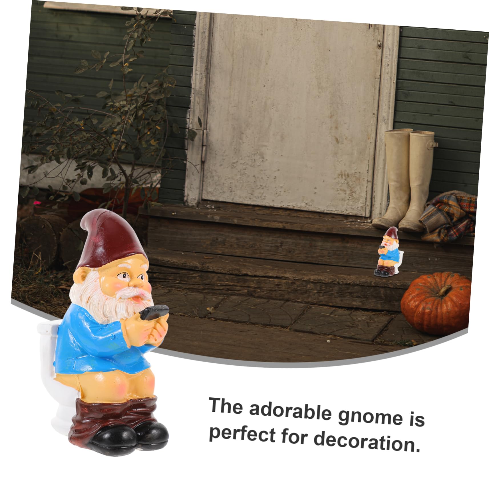 Cabilock Naughty Gnome Christmas Decoration Dwarf Ornament Resin Gnome Doll Adornment