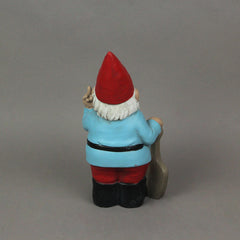 Blue Go Away Giving The Bird Garden Gnome Funny Home Decor Outdoor Statue
