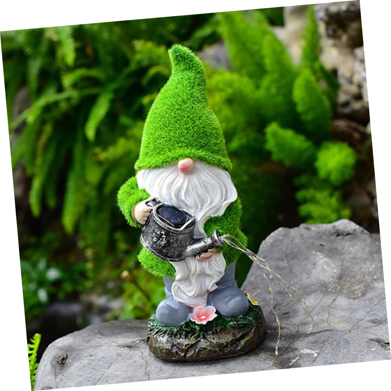 ULTECHNOVO Garden Gnome Solar Lamp Outdoor Lawn Gnome Decoration for Garden Backyard Patio Energy Saving Solar Powered Lighted Statue for Courtyard Lawn Decor
