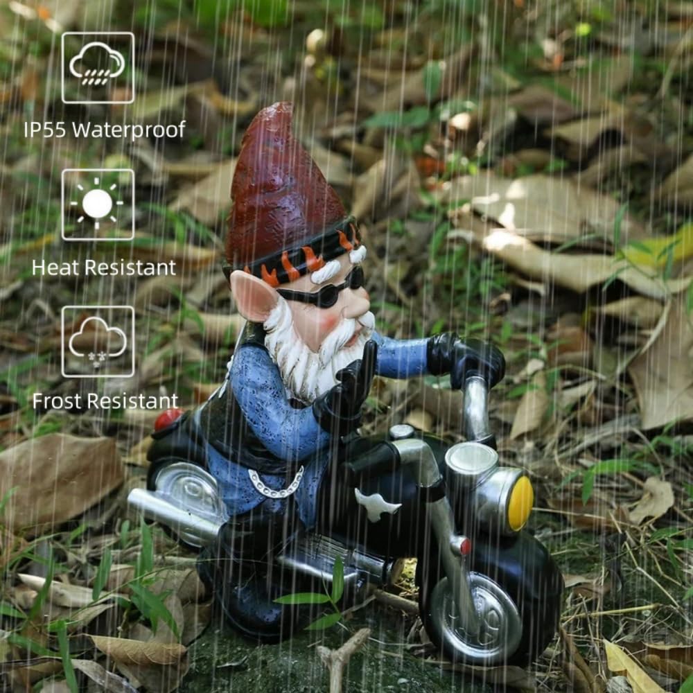 Garden Gnome Ornaments Funny Garden Ornaments Outdoor Goblin Art Decoration for Novelty Lawn Gnomes Outdoor or Indoor Garden Decorations Multicolour