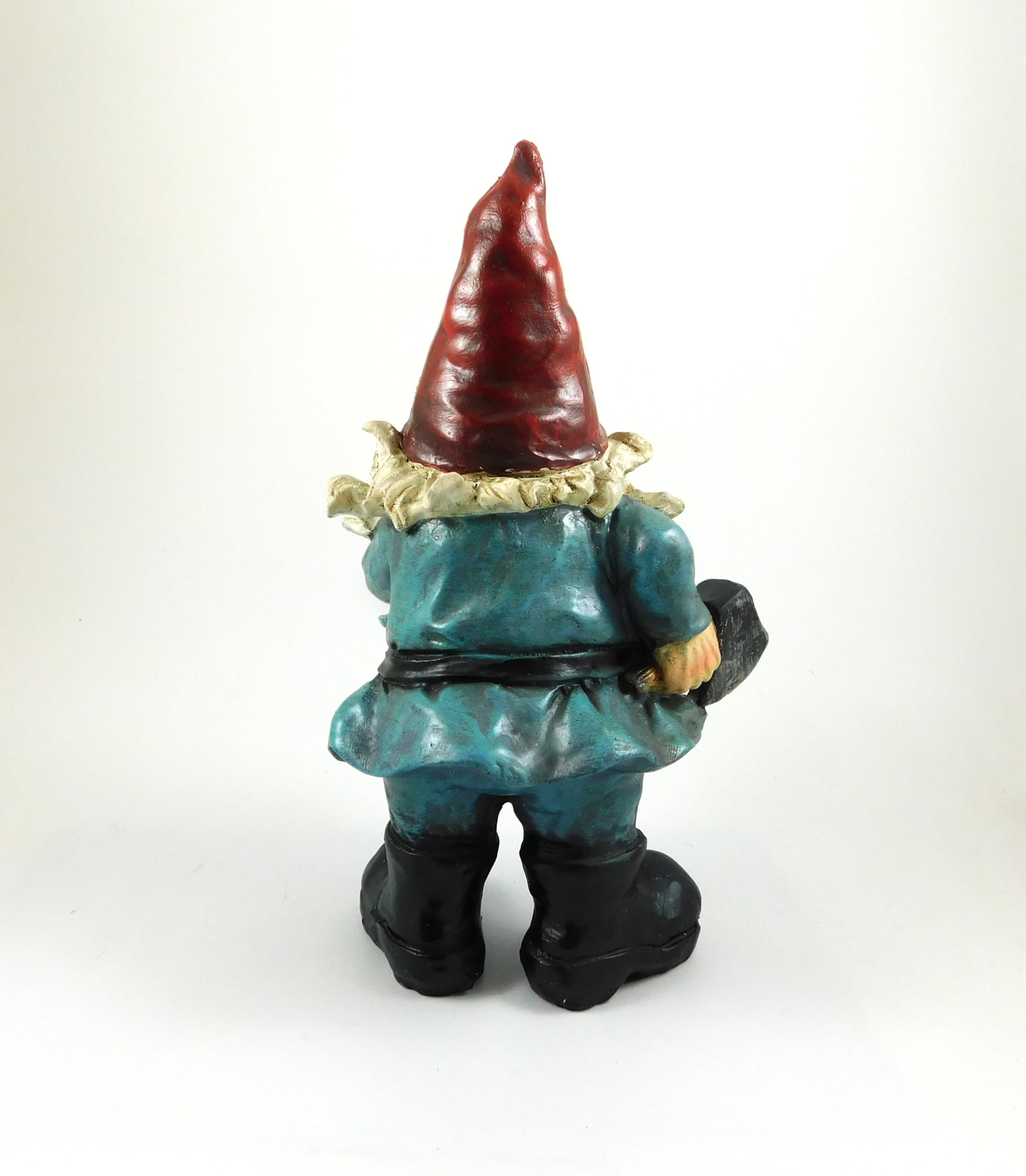 Seven Secrets Rude Gnome giving the finger Patio Ornament Garden Funny Statue Figurine Go Away Gesture | 39188