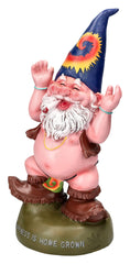 Pacific Giftware Free Spirited Pot Smoking Happiness is Home Grown Garden Gnome Statue 10H