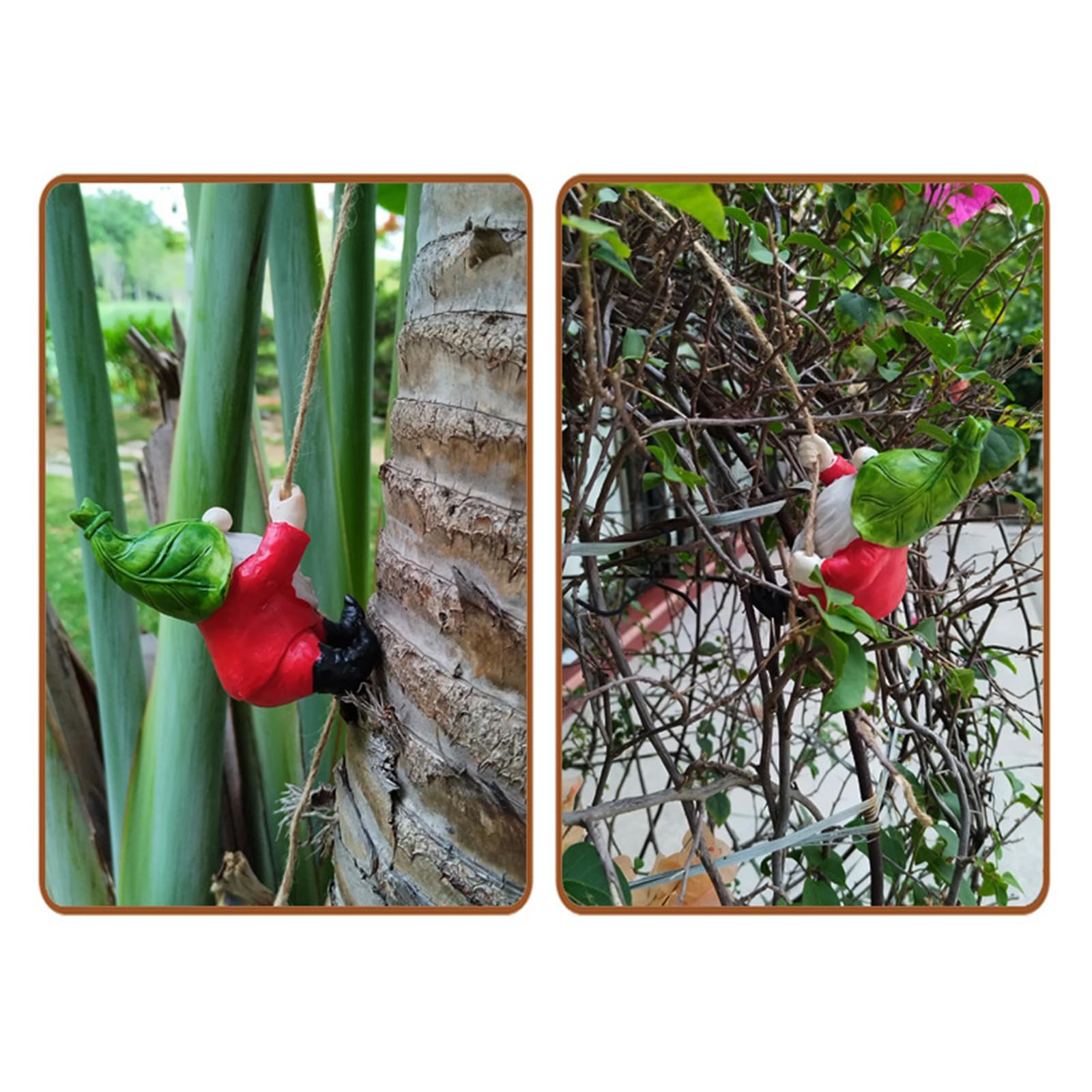 AMISENK Decorative Climbing Gnomes Ornament Hanging Elves Figurine For Garden Home Decors Unique Fantasy Enthusiasts
