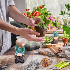 Rolin Roly Bare Buttocks Garden Gnome Statue Naughty Gnomes Ornaments Funny Waterproof Resin Dwarf Craft for Indoor or Outdoor Lawn Decorations (1PCS)