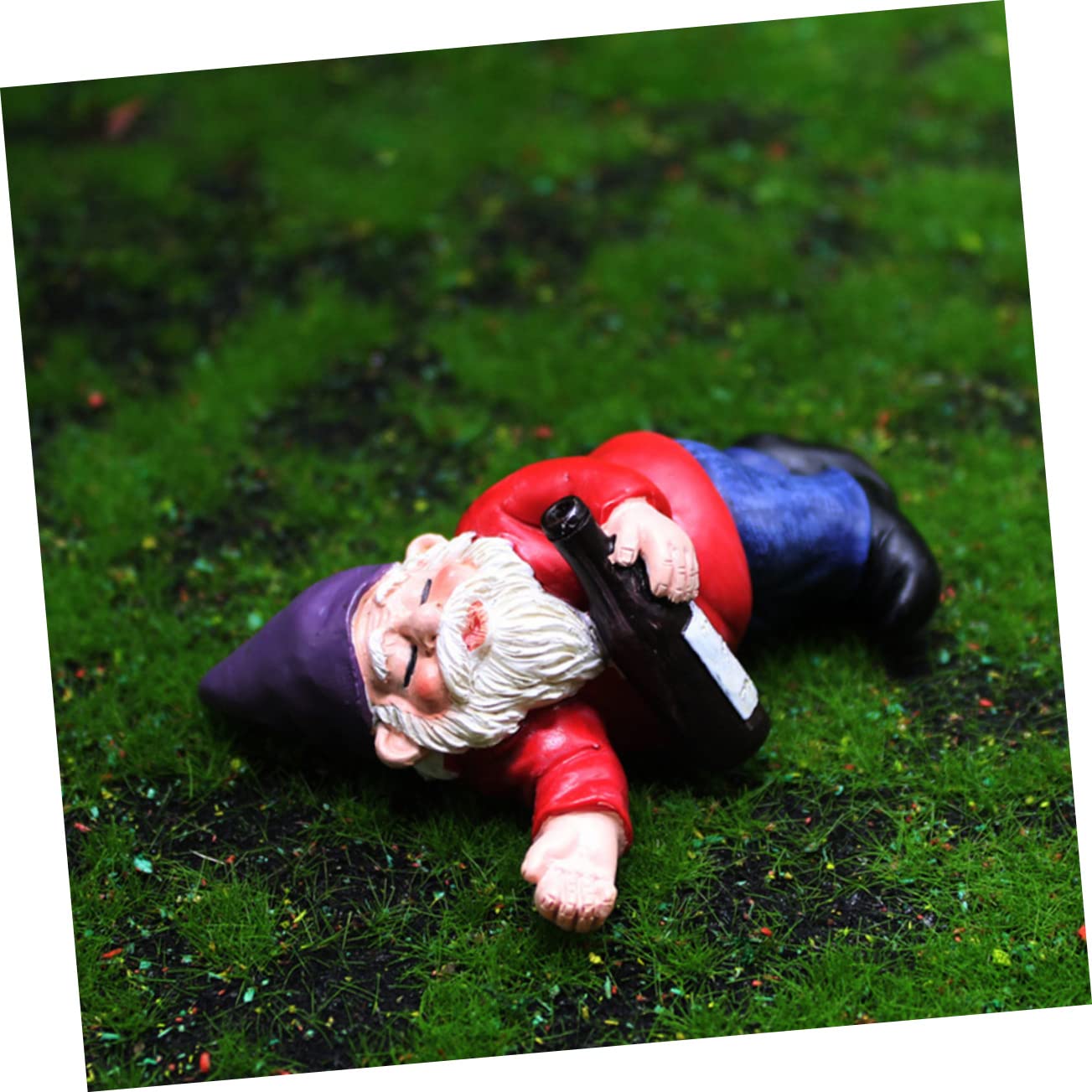 Ciieeo 9pcs Resin Dwarf Figurines for Landscape Decor Cute Garden Gnome Ornaments Outdoor Decorations for Lawn Patio and Office