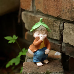 Pooping Garden Gnome,Hilarious Lawn Decoration - Naughty Funny Outdoor Statue, Pooping Peeing Gnome Statue, Naughty Funny Toilet Gnome Statue for Home, Garden