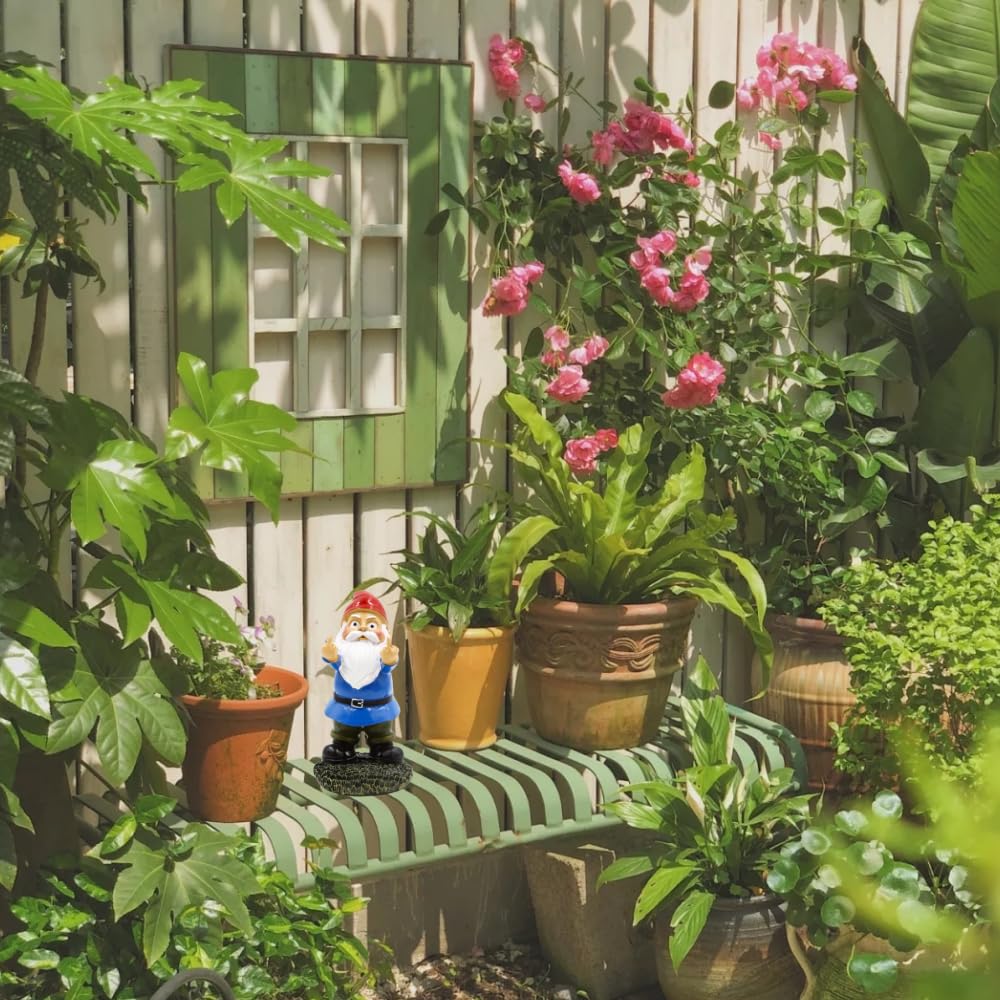 Garden Gnomes Funny Garden Ornaments Outdoor - Rude Garden Gnomes Middle Finger Gifts - Gnomes Garden's Ornaments Outdoor or Indoor