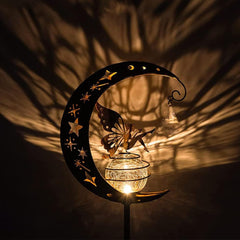 Tremdwoto Solar Lights Outdoor for Garden Gifts, Garden Ornaments Fairy Solar Lights, Moon Solar Lights Garden Stake Light Solar Powered LED Lights Decor for Patio,Balcony [Energy Class A++]