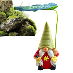 Yard Gnomes | Outdoor Gnomes Garden Decorations - 6.5inch Resin Figurines Ornaments for Landscaping Pond Front Patio Beach Indoor Outside Porch Christmas Pool Flowerbed