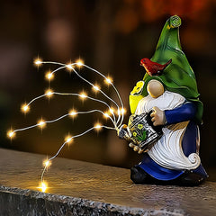 AIGEL Garden Gnomes Statues,Solar Garden Statue Outdoor Decor,Large Gnomes with Solar Light,Standing Statue for Patio,Lawn,Yard Art Decoration, Figurine Ornament Gift