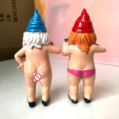 YiMOO Garden Gnomes Funny, Gardening Rude Novelty Unusual Gifts for Women Men Funny Garden Ornaments Outdoor Unusual