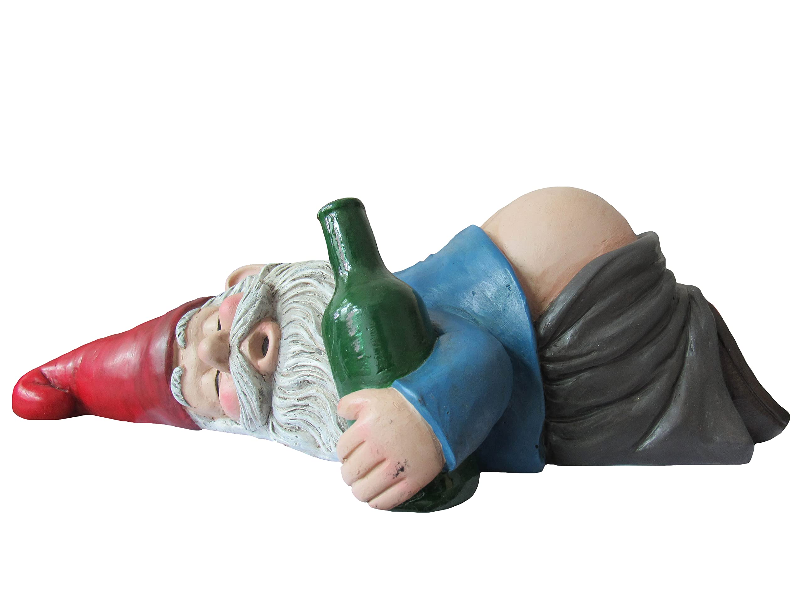 World of Wonders Bottom's Up Passed Out Funny Drunk Gnome Garden Figurine Statue Novelty Gift & Collectible Suitable for Humorous Outdoor Patio Lawn Decor