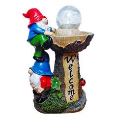 Gnome Solar Lights Outdoor Garden,Garden Gnomes Solar Light Garden Gnome Statue for Home Yard Porch Decor