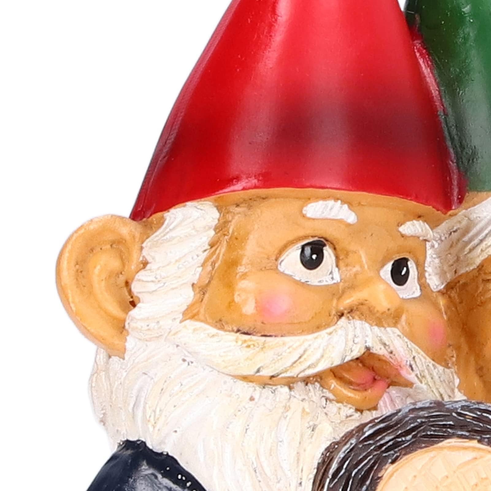 Creative Resin Garden Gnome Couple Dwarf Heart Shaped Statue Waterproof and Durable Suitable for Garden Gifts Patio Lawn Decoration