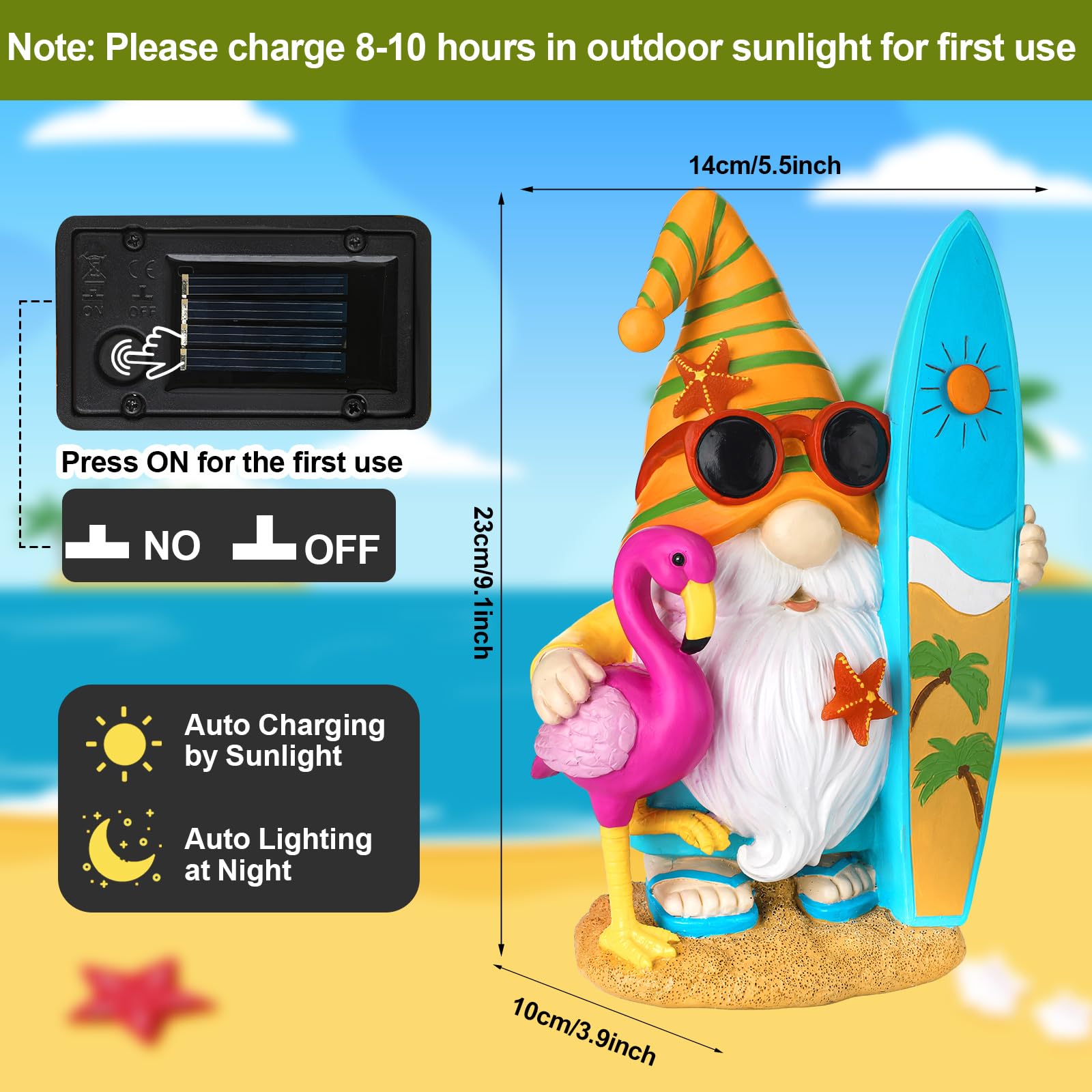 Baquler - Solar Hanging Lantern Outdoor Snowman Snowman Gnome Decor for Garden Yard Porch Christmas Summer Party Gift