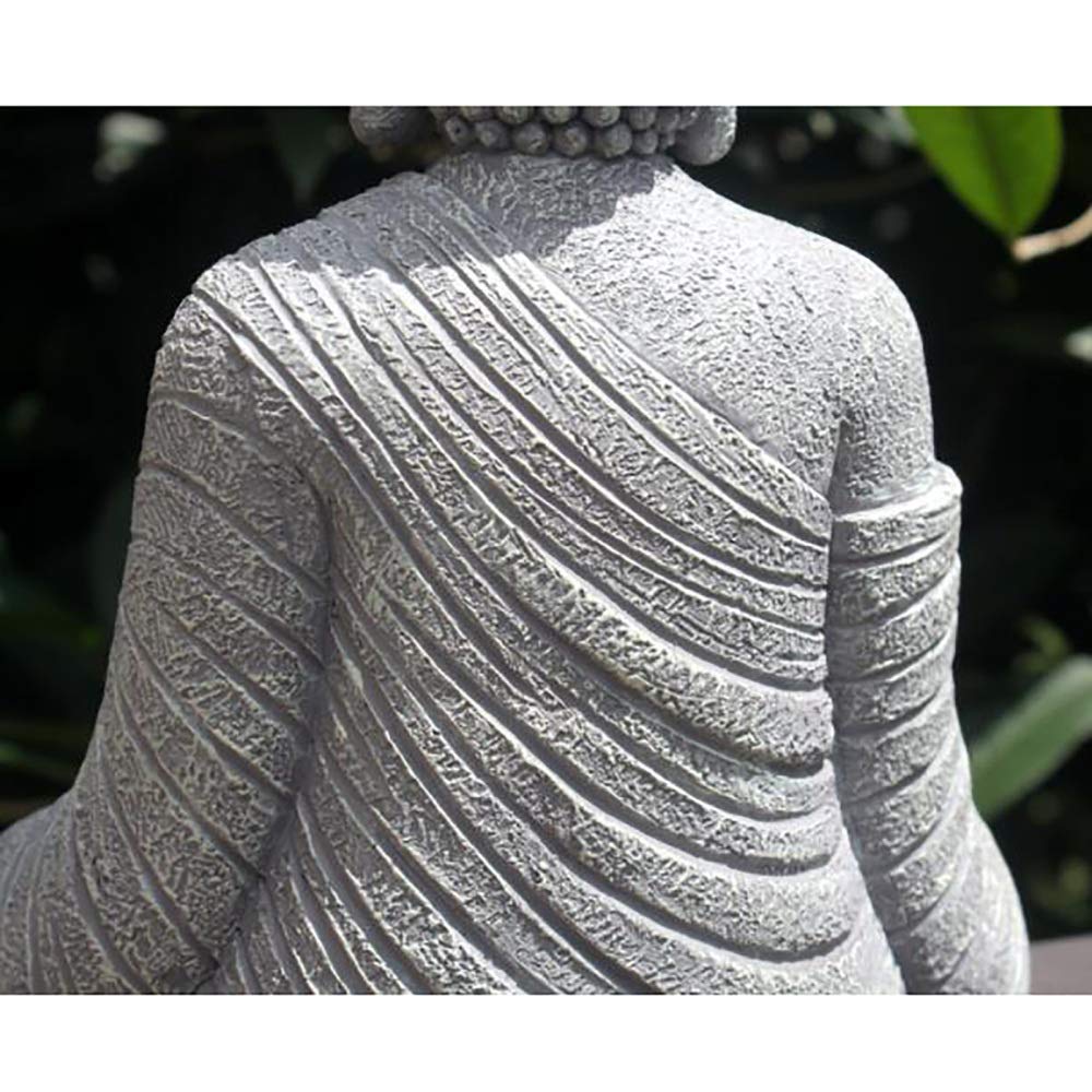 zenggp Garden Ornament Sitting Buddha Zen Outdoor Indoor Statue Resin Home Decor
