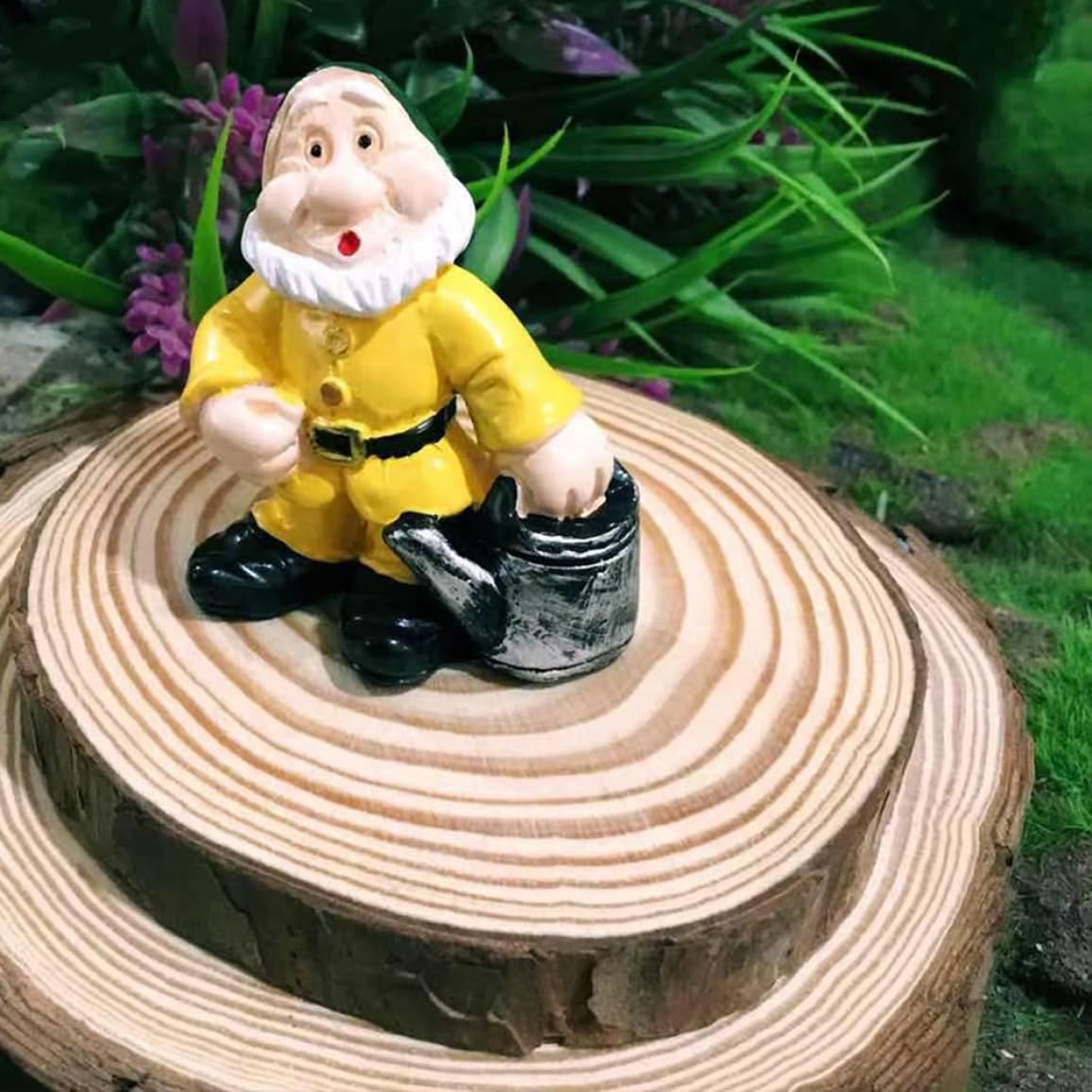 14PCS Garden Gnome Fairy Garden Gnome Statue Mini Dwarf Elf Resin Sculpture Potted Micro Landscape