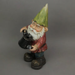 Garden Gnome With Watering Can Home Garden Decor Resin Sculpture Lawn Yard Decoration 15 Inches High