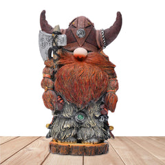 Voiakiu Garden Statue - Victor Axe Warrior Dwarf GNOME Outdoor Garden Decoration Viking Axe Warrior Sculpture Ornaments