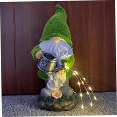 ULTECHNOVO Garden Gnome Solar Lamp Outdoor Lawn Gnome Decoration for Garden Backyard Patio Energy Saving Solar Powered Lighted Statue for Courtyard Lawn Decor