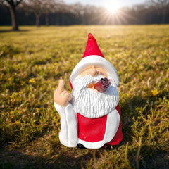GJFASGF Middle Finger Gnomes Statues, Funny Smoking Wizard, Naughty Sculpture for Outdoor Indoor Patio Yard Lawn Porch Home Ornaments Garden Decoration