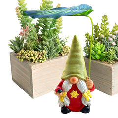 Yard Gnomes | Outdoor Gnomes Garden Decorations - 6.5inch Resin Figurines Ornaments for Landscaping Pond Front Patio Beach Indoor Outside Porch Christmas Pool Flowerbed