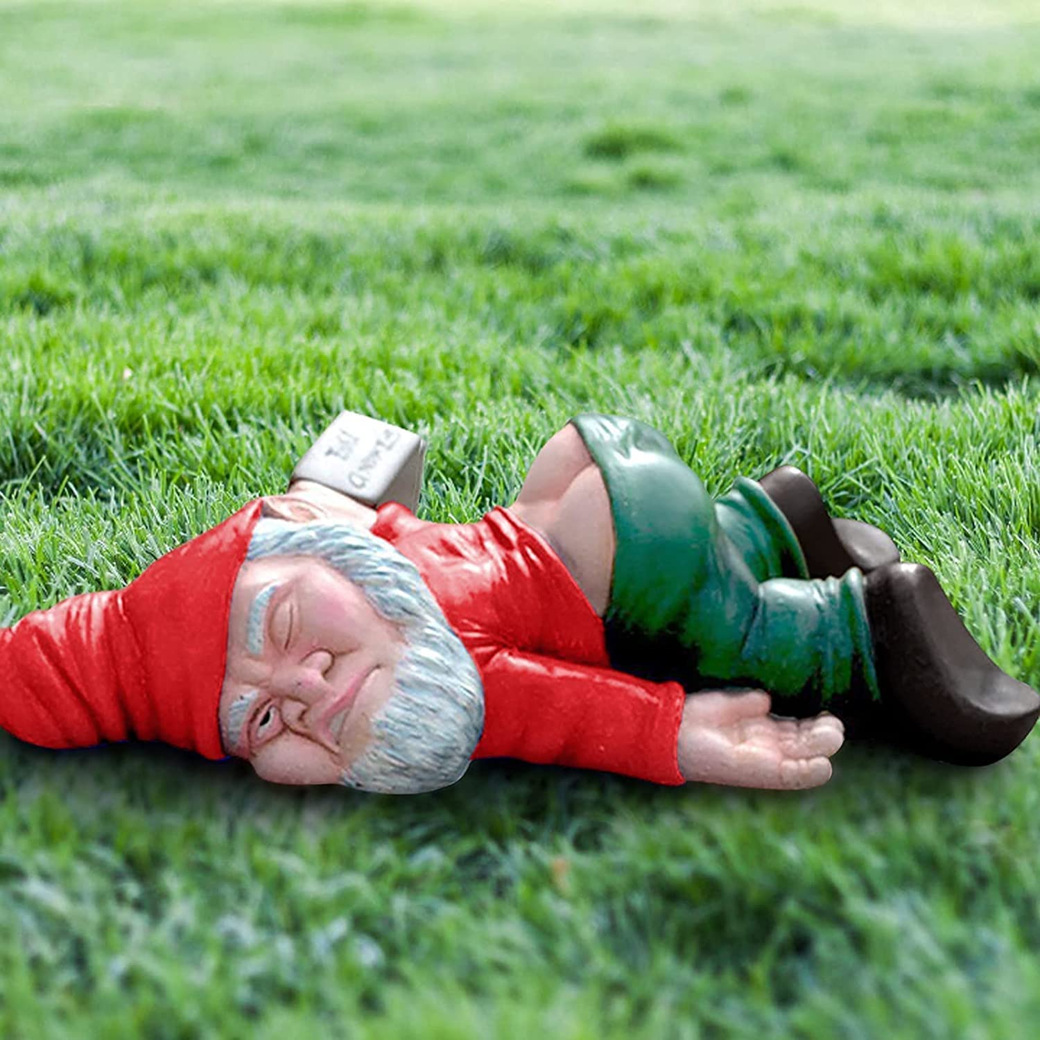 Naughty Gnomes Garden Decorations, Funny Garden Gnomes Statues Outdoor Reading Without Closing The Door of Toilet Dwarf Ornaments, Garden Gnomes Decor,Yard Camp Lawn Cartoons Party Decor (05#)
