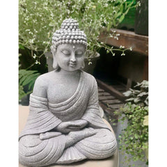 zenggp Garden Ornament Sitting Buddha Zen Outdoor Indoor Statue Resin Home Decor