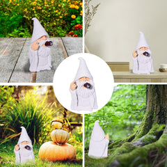 YUSWBCO Middle Finger Gnomes, Garden Gnomes Outdoor, Funny Garden Gnomes, White