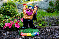 BigMouth Inc. Pride Garden Gnome 9 inch - Funny Outdoor Gnomes - Weather-Proof Lawn Gnome, Yard Gnome, Porch Gnome - Novelty Gnome Statue for Garden Gnome Decor - Funny Gag Gift, Cute Garden Gift