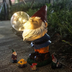 VAINECHAY Garden Gnomes Decor Statues - Gnomes Garden Decorations Funny Statues Outdoor Funny Knomes Large Outside Figurines Yard Ornaments