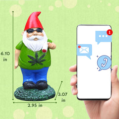 Homedy Crafts Naughty Gnome Smoking Weed Statue (Smoke Weed)