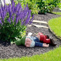 brableewear Funny Drunk Garden Gnome Creative Drunken Dwarf Statue Decoration Naughty Garden Gnome Sculpture Figurines for Outdoor Indoor