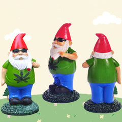 Homedy Crafts Naughty Gnome Smoking Weed Statue (Smoke Weed)