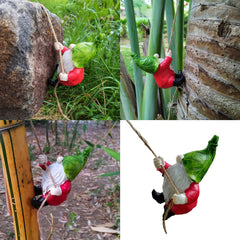 AMISENK Decorative Climbing Gnomes Ornament Hanging Elves Figurine For Garden Home Decors Unique Fantasy Enthusiasts