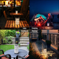 Freekite Solar Lantern for Garden, Metal Outdoor Lantern with a Shepherd's Hook, IP65 Waterproof Garden Decoration Path Lights, Solar Lights for Garden Outside Table Patio Balcony Courtyard