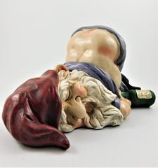 Seven Secrets Drunk Gnome Patio Ornament Garden Funny Gift Drunken Disorderly Statue Figurine | 39191