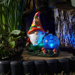 Pflanzen K�lle Smart Garden Solar Powered Woodland Wizard Crackle Glove LED Ornament 20.5cm