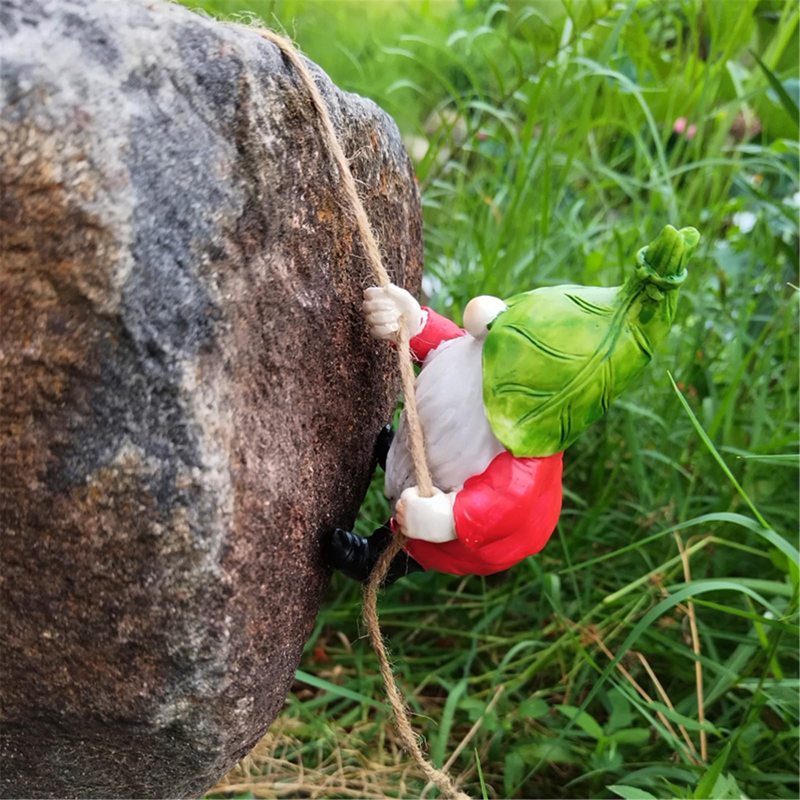 AMISENK Decorative Climbing Gnomes Ornament Hanging Elves Figurine For Garden Home Decors Unique Fantasy Enthusiasts